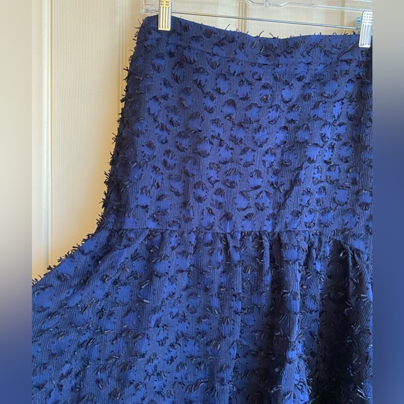 Anthropologie Maeve Textured High Low Trumpet Skirt - Picture 4 of 14